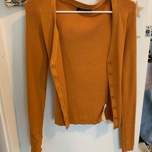 yellow urban  cardigan